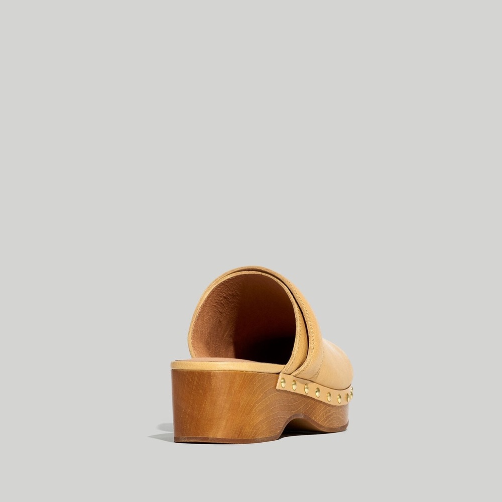 MADEWELL THE CECILY CLOG OILED LEATHER IN DRIED STRAW 9.5 - Picture 3 of 9